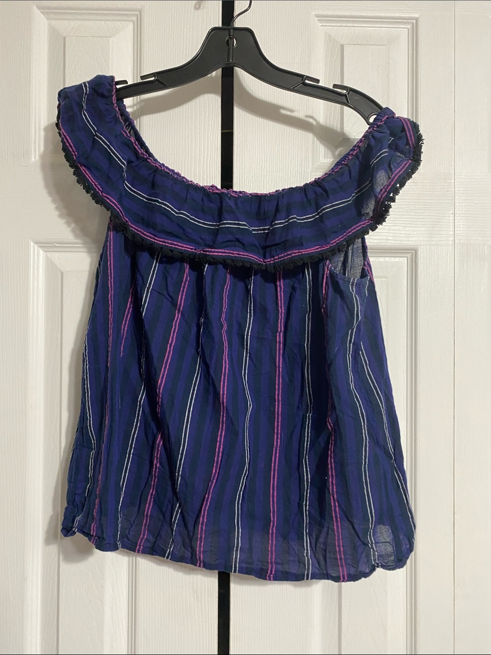 Loft Beach cotton lightweight crop top shirt blouse